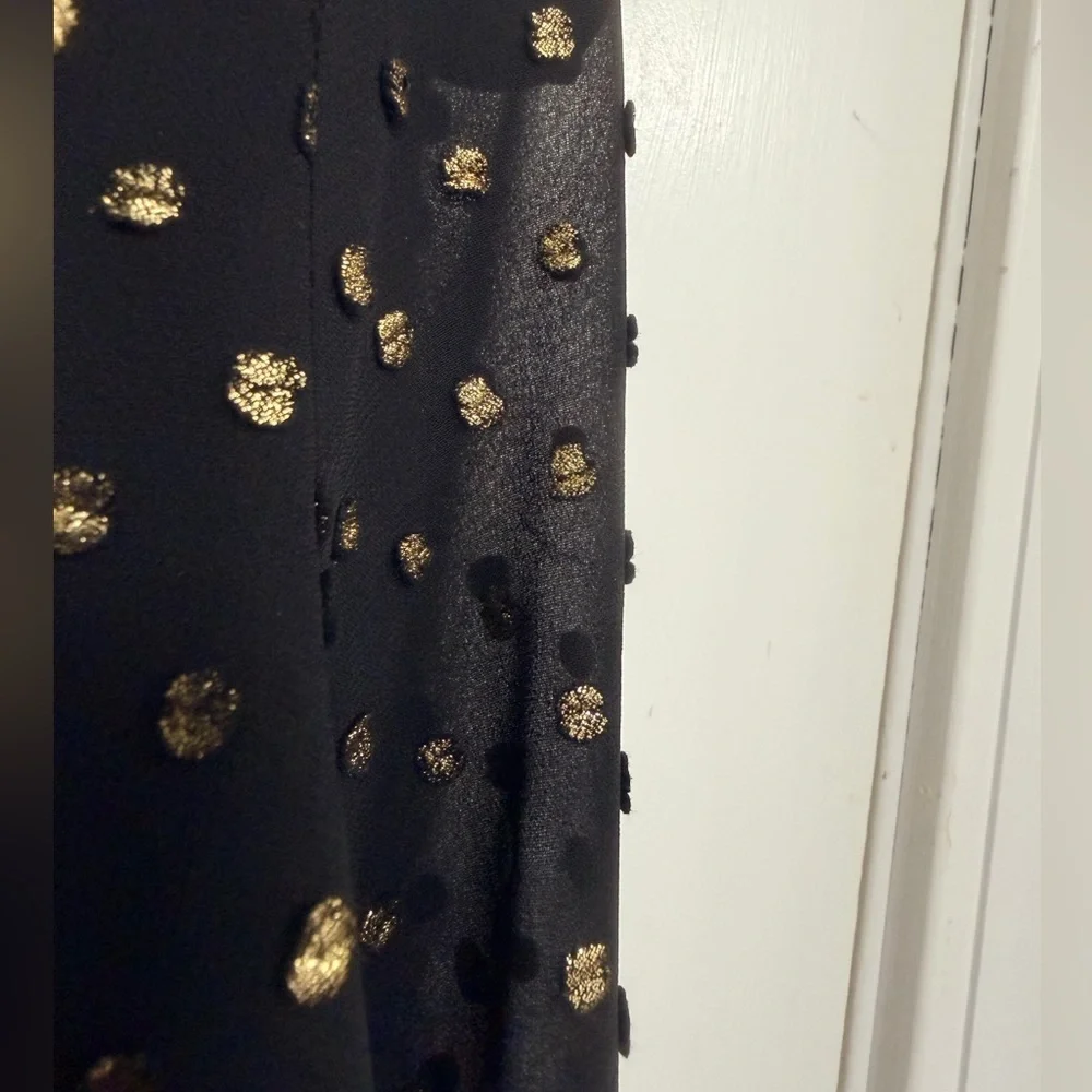 NWT J.Crew black semi sheer blouse